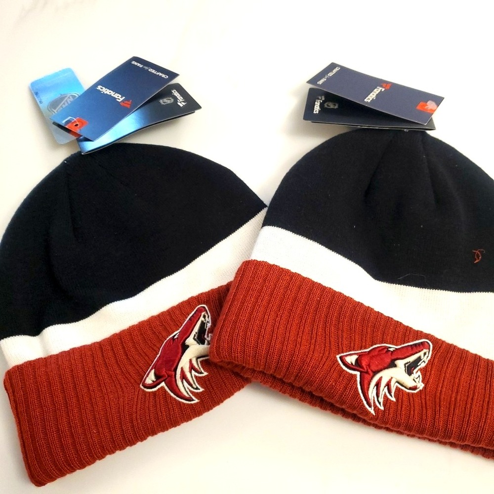 NHL Arizona‎ Coyotes Winter Soft Warm Knit Winter Beanie Pom Pom Hat New NWT